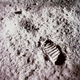 La foto más famosa de la huella de uno de los astronautas durante la misión Apollo 11.